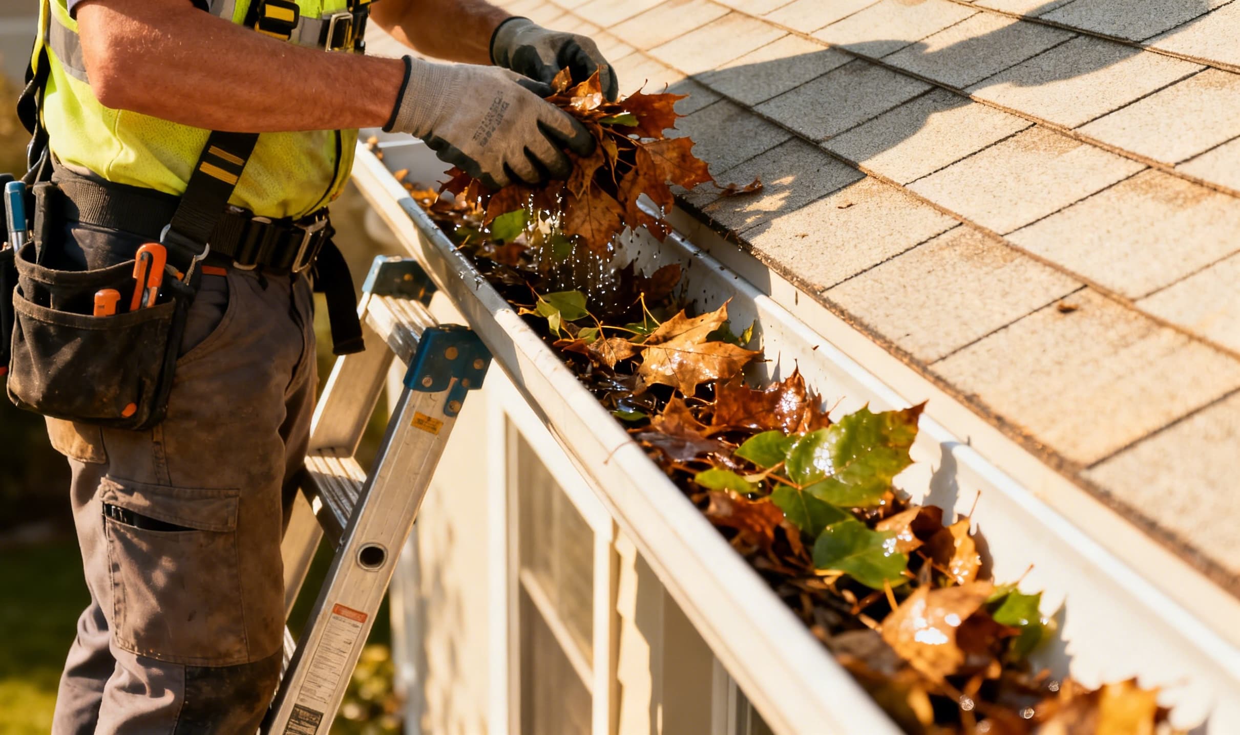Professional gutter cleaning service in Sacramento